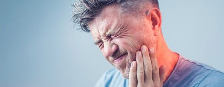 Man has oral pain