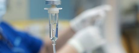 An IV drip